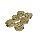 Air-Bubble Dosing Capsules for Legacy PRO | 6-Pack Reusable Gold-Plated Dry Herb Capsule Set AirVape EU