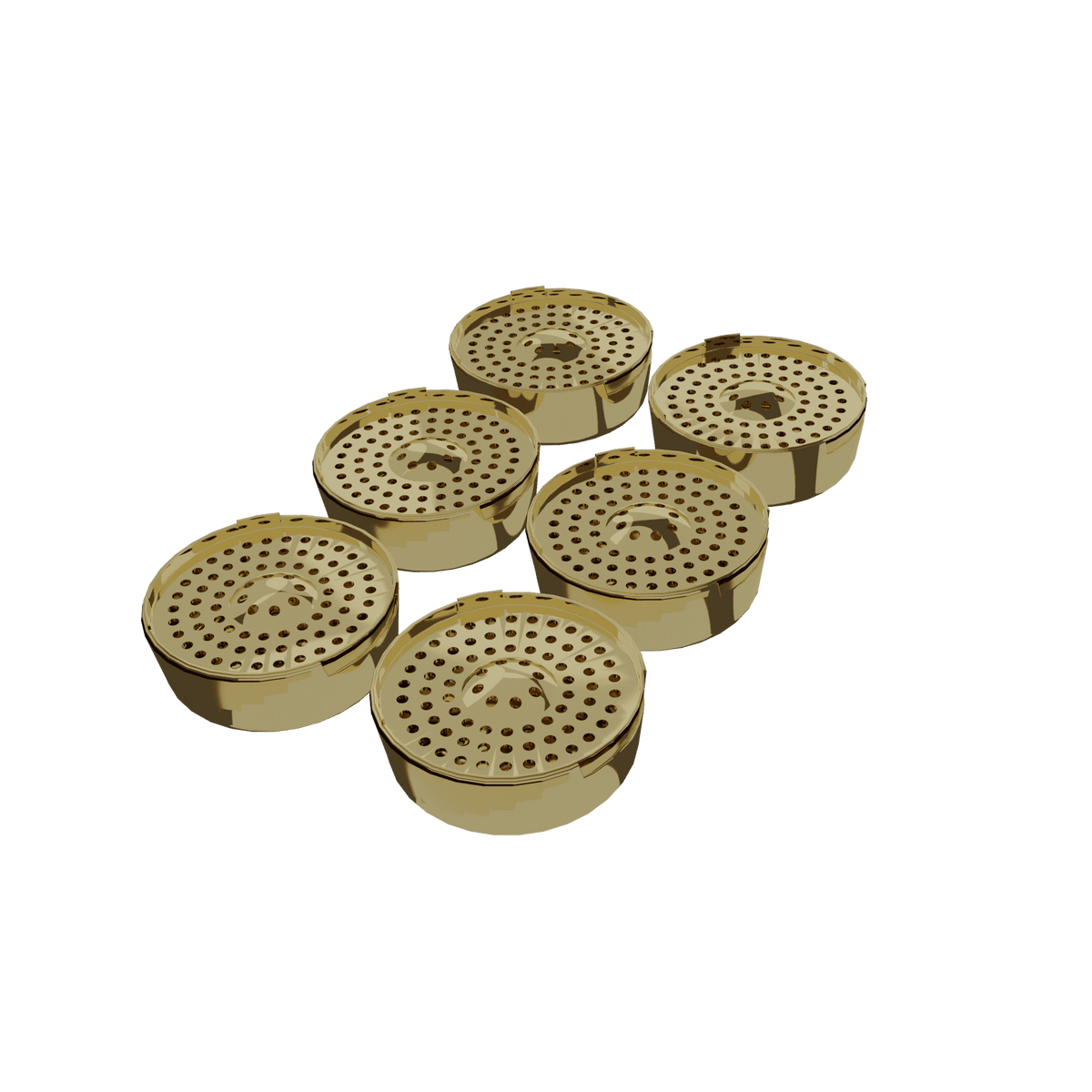 Air-Bubble Dosing Capsules for Legacy PRO | 6-Pack Reusable Gold-Plated Dry Herb Capsule Set AirVape EU