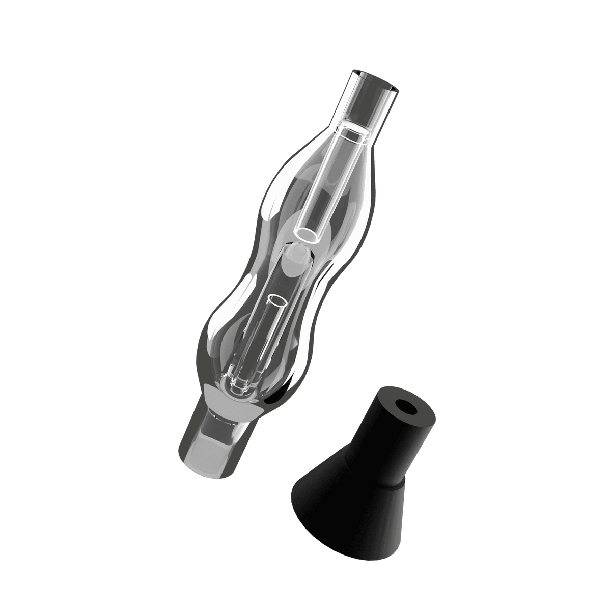 Glass Water Bubbler + Silicone Adapter for PRO or X.